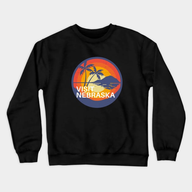 Visit Nebraska Crewneck Sweatshirt by BodinStreet